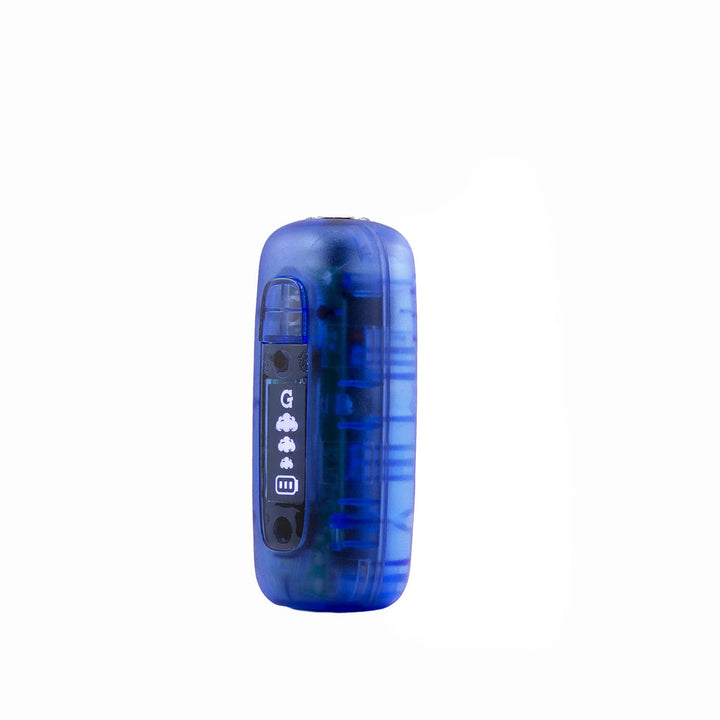 Blue G Pen 510 Original shown at an angle highlighting the translucent body