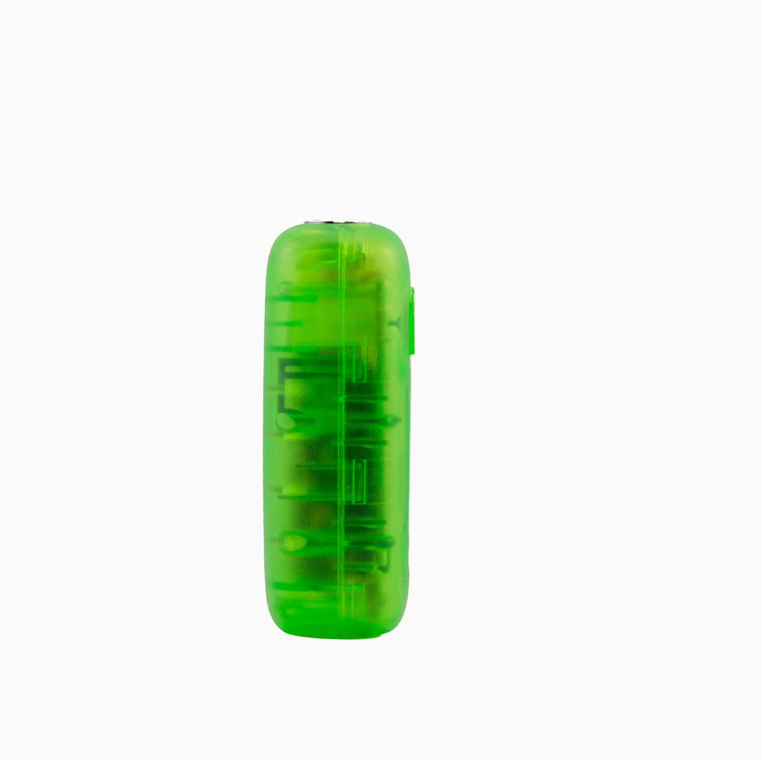 Neon green translucent G Pen 510 Original detail view of the mouthpiece