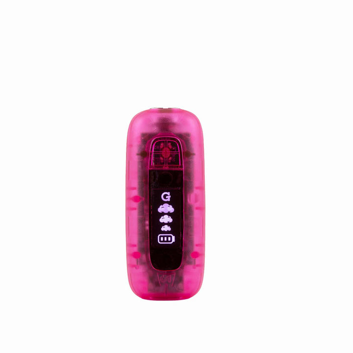 G Pen 510 Original vaporizer battery in pink translucent finish, compact 510-thread device shown upright