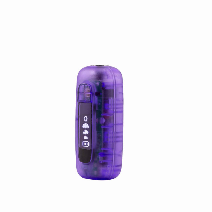 Purple G Pen 510 Original shown at an angle highlighting the translucent body