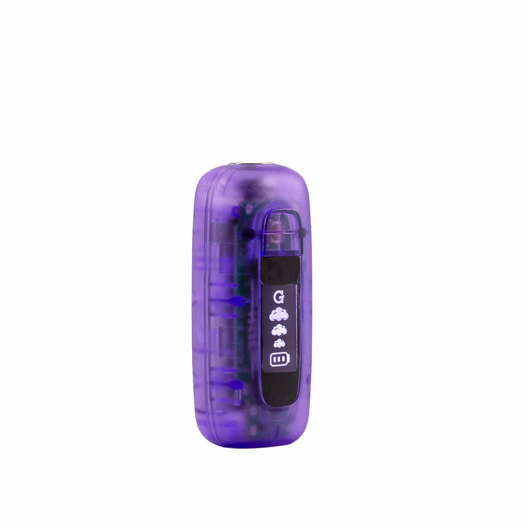 Purple translucent G Pen 510 Original side profile showing the single-button interface