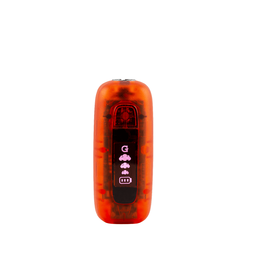 G Pen 510 Original vaporizer battery in red translucent finish, compact 510-thread device shown upright