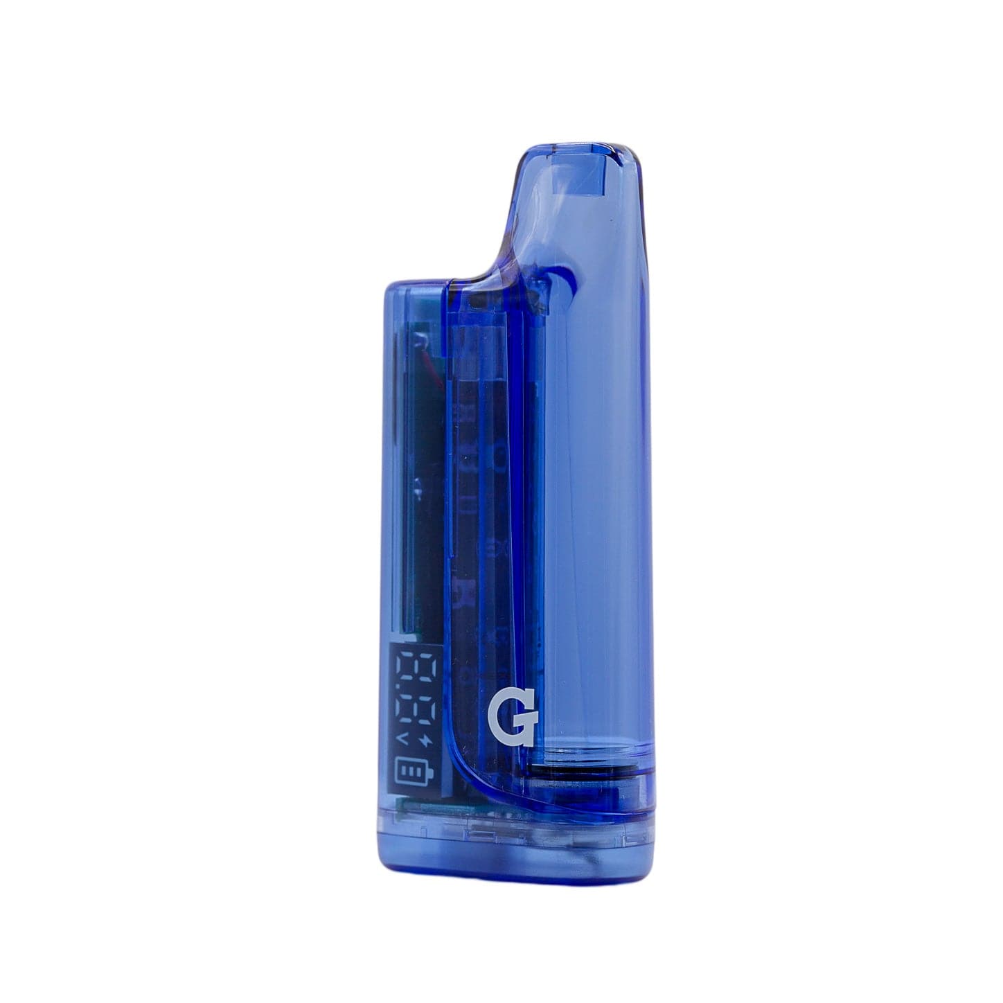 G Pen Hydout Blue Translucent 510 battery, close-up detail