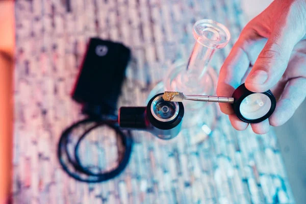 Bird's-eye view of the G Pen Hyer vaporizer for concentrates